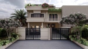 Classical facade elevation home luxury india delhi architecture and design