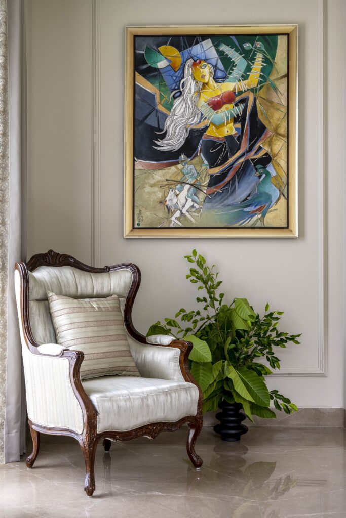 Corner of a formal drawing room by Pochē Aesthetics