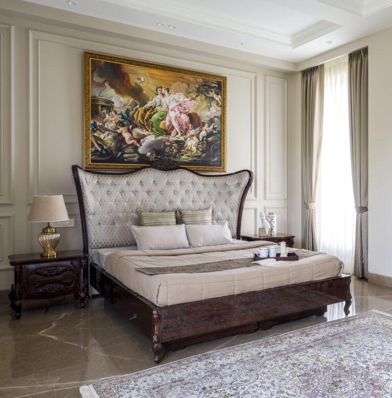 Picture of the parent s bedroom — interior design by Pochē Aesthetics, Delhi NCR