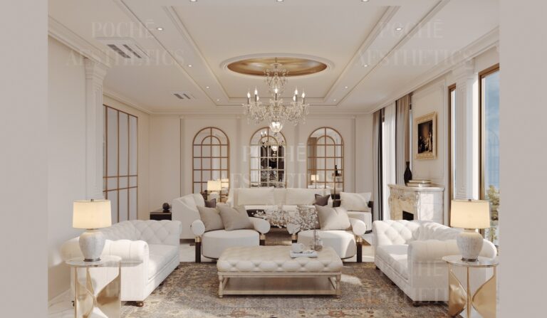 Drawing Room View — Maison 50 by Pochē Aesthetics, Delhi NCR