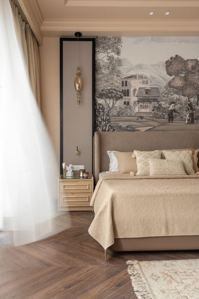 Master bedroom suite designed by Pochē Aesthetics